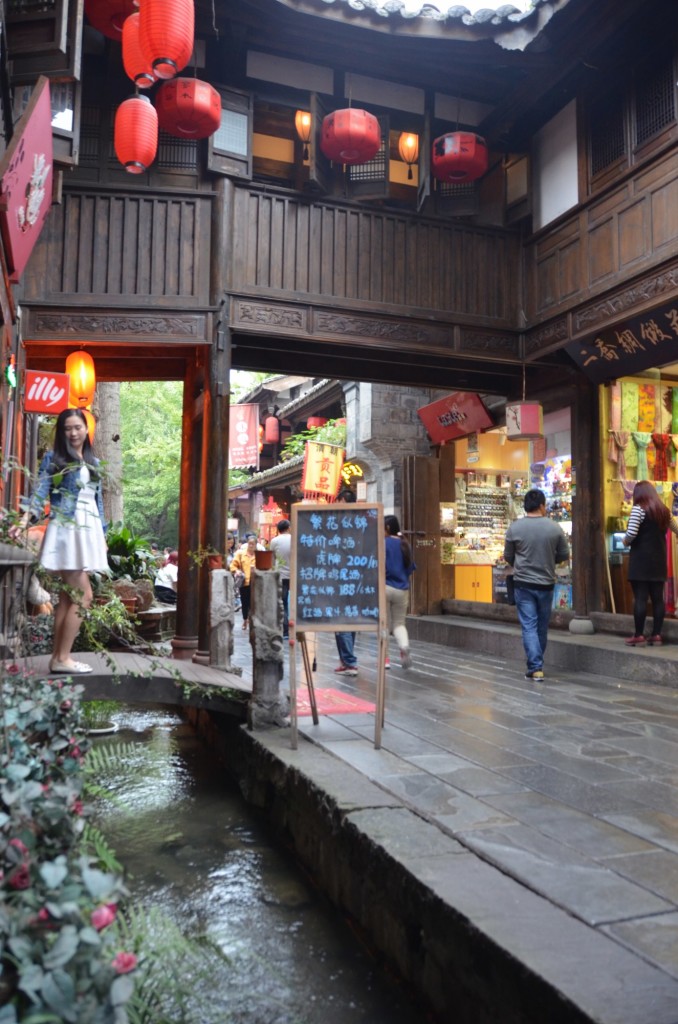 rua jinli chinesa antigo china chengdu